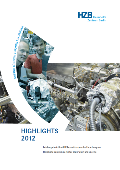 Now available: Highlights 2012 - the annual report with reseach highlights at HZB