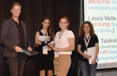 poster prize for Laura Elisa Valle Rios student at the European Crystallographic Meeting (ECM29)