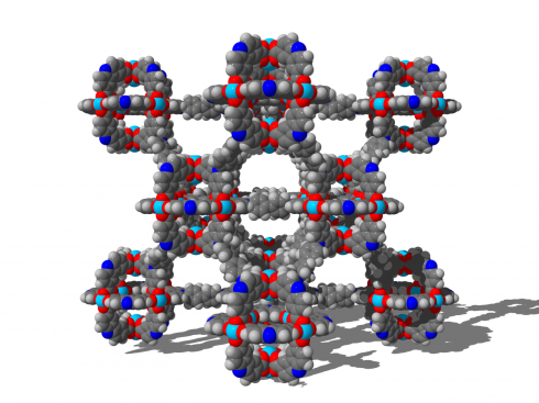 <p>The three-dimensional structural network of the ultra-porous and flexible material called DUT-49 can store large amounts of methane. &copy; TU Dresden, Prof. AC1</p>